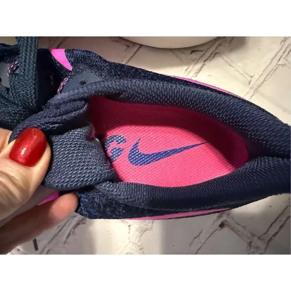 Nike Women's Size 9 Air Zoom Pegasus Running Shoes Blue Pink Swoosh Lightweight